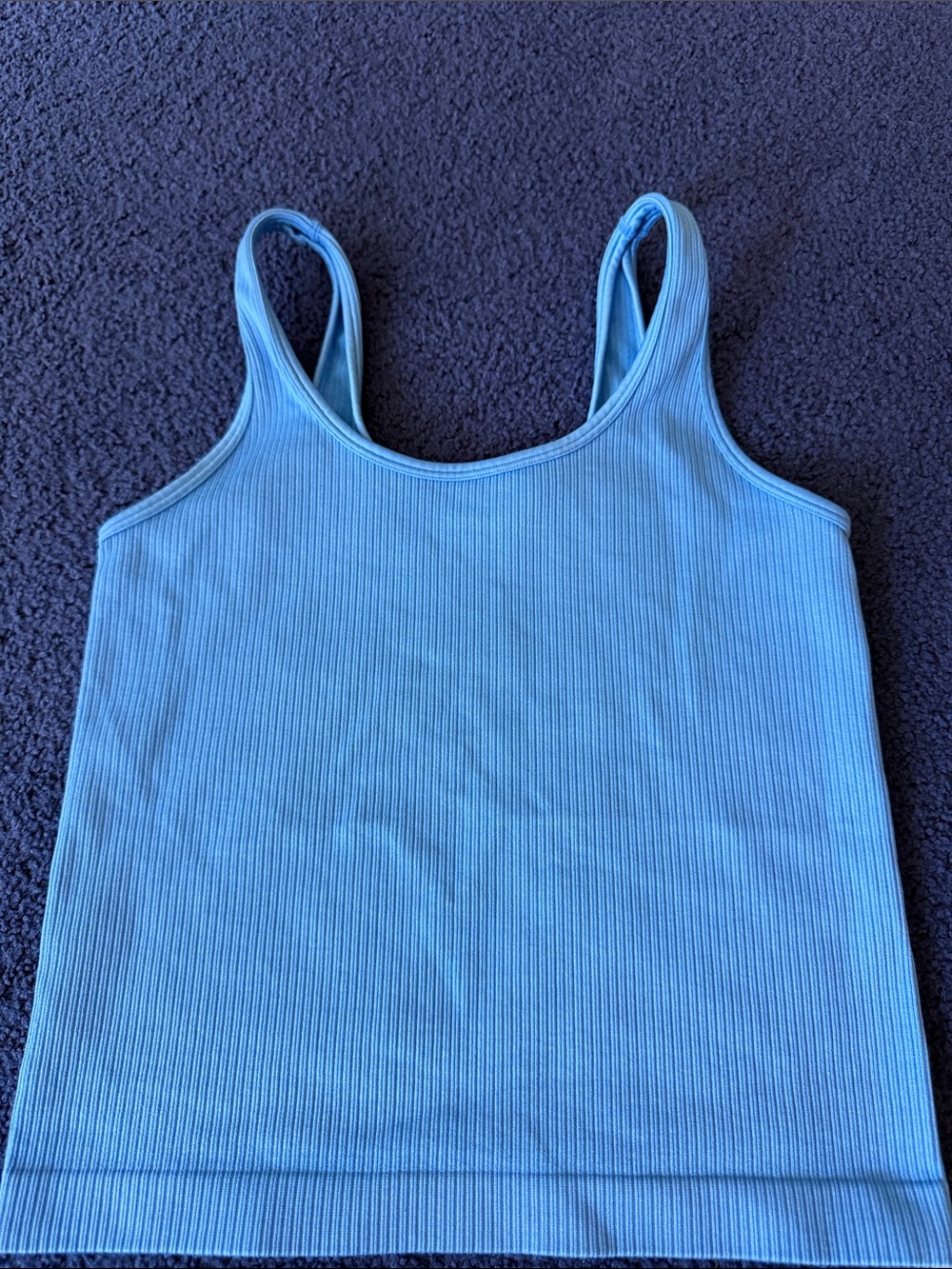 a new day Light Blue Ribbed Tank Top